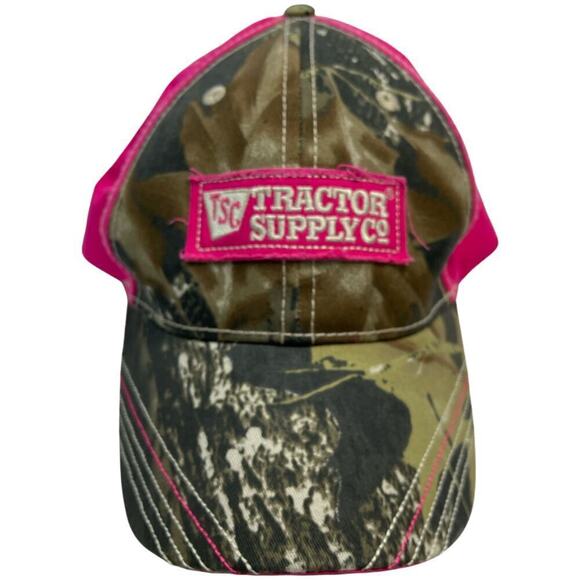 TSC Tractor Supply Co Camouflage Pink Green Cap One Size Adjustable - Picture 1 of 6